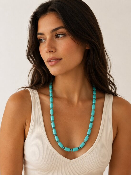 Jewelry - Turquoise Color Beaded Necklace